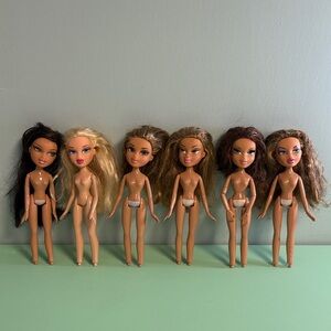 2001 Bratz Doll Lot of 6, Kids Vintage Doll Toys